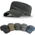 thumbnail image 2 of Men's military cap, army cap, made of cotton, adjustable sun cap for hiking and, 2 of 5