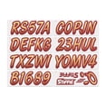 thumbnail image 3 of STIFFIE Whipline Tan / Burgundy 3" Alpha-Numeric Identification Custom Kit Registration Numbers & Letters Marine Stickers Decals for Boats & Personal Watercraft PWC, 3 of 8