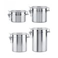 thumbnail image 3 of CUITING 1062 ML Stainless Steel Airtight Tank Sealed Canister Silver, 3 of 8