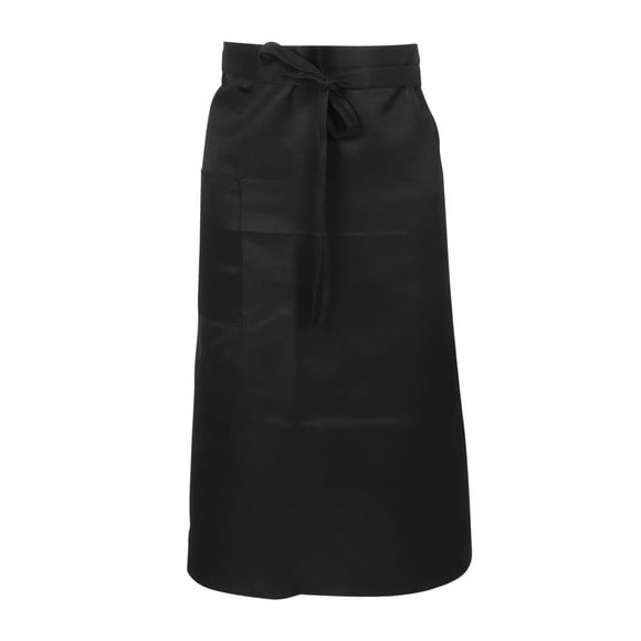 Shisuyan Unisex Half Bistro Apron with Single Pocket Chef Waist Apron Black Servers Apron for Restaurants Kitchens