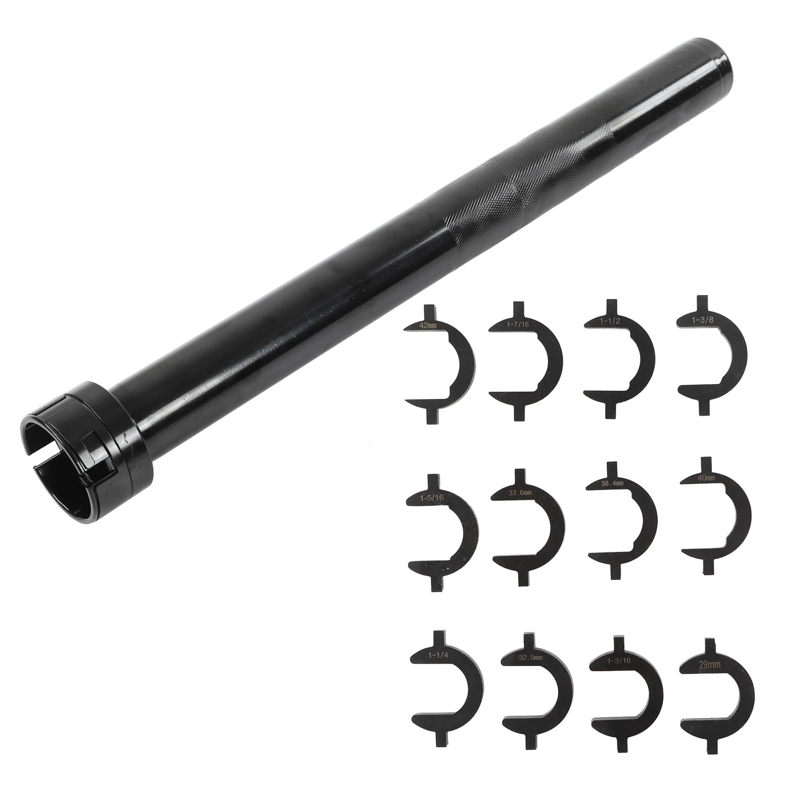 Tie Rod Removal Tool SAE Metric Sizes Inner Tie Rod Tool Set Steel Universal Black Oxide Plating 1 2in Drive For SUVs For Cars