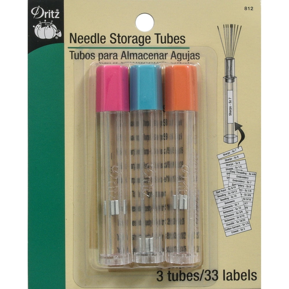Needle Storage TubesClear, 3pk