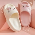 thumbnail image 4 of Women House Slippers Cloud Cat Cartoon Cute Funny Sandals Couples Summer Flip Flops Eva Female Male Beach Slides Home Shoes, 4 of 6