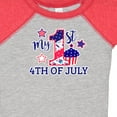 thumbnail image 4 of Inktastic My 1st 4th of July with Stars and Cupcake Boys or Girls Baby Bodysuit, 4 of 5