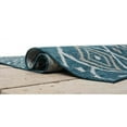 thumbnail image 4 of HR Diamond & Moroccan Pattern Outdoor Rug Waterproof, Mold/Stain/Fade-Resistant  Blue/Multi Color, 4 of 5