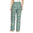thumbnail image 3 of Uemuo Dachshund Dog Puppy Pattern Women's Wide Leg Palazzo Lounge Pants with Pockets Light Weight Loose Comfy Casual Pajama Pants-X-Large, 3 of 9