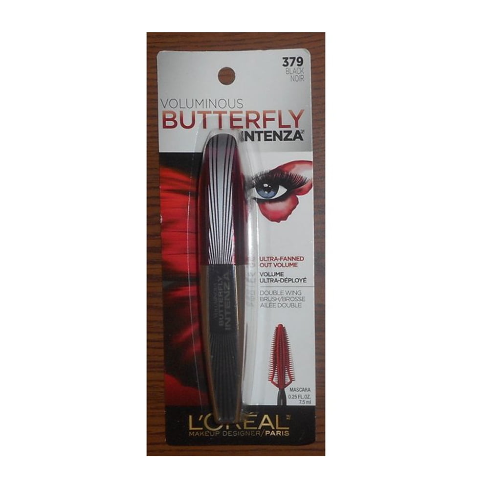 1pc Loreal Voluminous Butterfly Intenza Mascara , 379 BLK, 0.25 fl oz