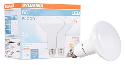 Pack of 4 Sylvania 65-Watt Equivalent BR30 Dimmable 650 Lumen LED Light Bulb 