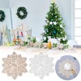 thumbnail image 1 of XWSHYW Manteles Individuales Mantel Individual con Forma de Copo de Nieve Hueco Dorado, Decoración de Hotel de Pvc, 2 Uds., 1 of 7