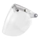 thumbnail image 2 of Visera protectora Bubble 3 Snap para cascos de motocicleta abiertos Visera para casco Protector facial Claro, 2 of 9