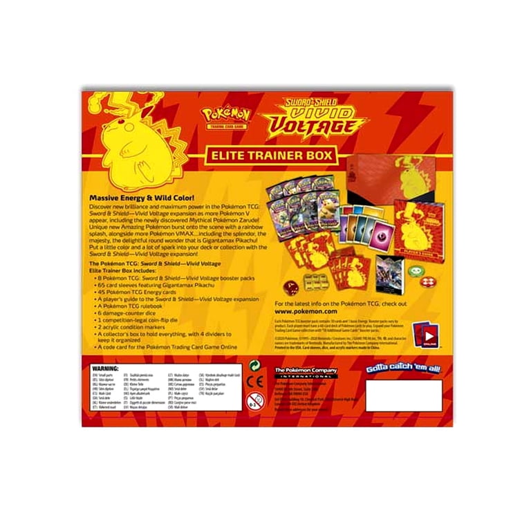 Nintendo, Pokemon TCG, Vivid Voltage Elite Trainer Box, 6 Packs