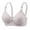 Gray, variant on Womens Bras,Womens Bras,Wireless Plus Size Push up Front Closure