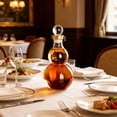 thumbnail image 6 of WEGFTDUOP 1000ml Gourd Shape Whiskey Bottle High Borosilicate Glass Whiskey Decanter Fashionable Shaped Bottle Enhance Your Wine Style Suitable For Gift And Own Use Unique Sculptural Design, 6 of 6