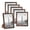 Dark Brown, variant on hogarte 5x7 Wooden Picture Frames Set of 6, Desktop and Wall Display Frames, Black