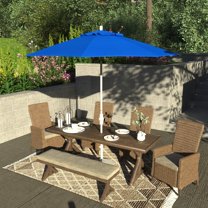 California Umbrella 9' Patio Umbrella in Royal Blue