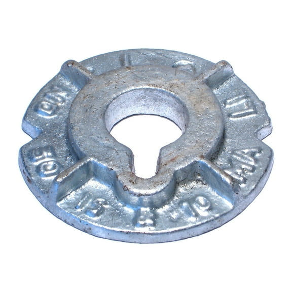 1" x 1-3/16" x 4" x 9/16" Galvanized Malleable Washers MWS-136 (10 pcs.)