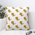 thumbnail image 4 of Pofeuu Leopard Print Print Double-sided plush pillowcase Square Throw Pillow Covers Pillows Cover for Living Room Bedroom Sofa Couch Cushion Cover（No pillow core）-24"x24", 4 of 7
