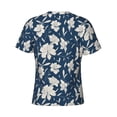 thumbnail image 6 of Qekee Lilies Flowers Classic Fit T-Shirt Men's Shirt Men's Tight Short Sleeves for Exercise, Running, Mountaineering - Lilies Flowers, 6 of 9
