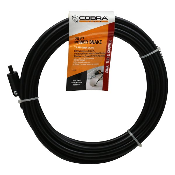Cobra Products 81250 25 ft. Power Drain Snake