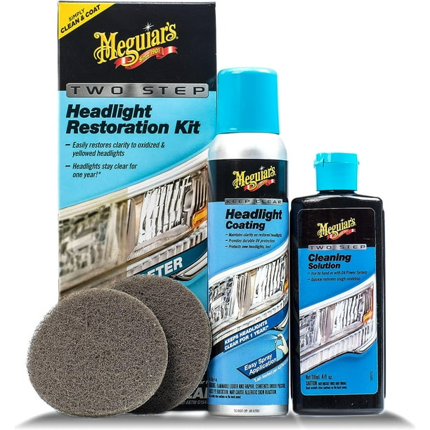 Meguiar´s Kit Restaurador De Faros Delanteros Liquido De Auto