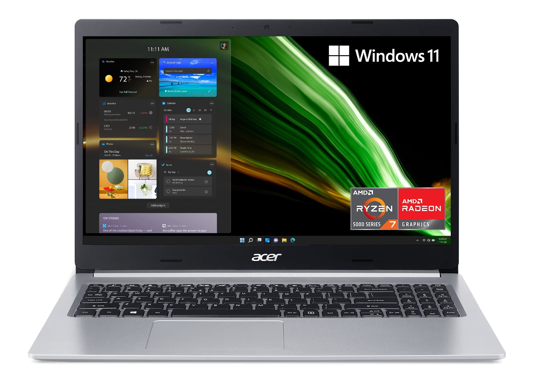 Acer Aspire 16 AI A16-11M - 180-degree hinge design - Snapdragon X