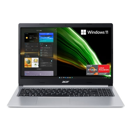 Acer Aspire 5 A515-45-R8K1 Slim Laptop | 15.6" Full HD IPS | AMD Ryzen 7 5700U Octa-Core Mobile Processor | AMD Radeon Graphics | 8GB DDR4 | 512GB NVMe SSD | WiFi 6 | Backlit KB | Windows 11 Home