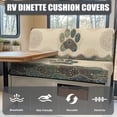 thumbnail image 4 of Uorisanigo Mandala RV Dinette Cushions CoverDog Paw Print Camper Cushion Covers - 1 Backrest & 1 Bench Cover Dinette Cushion Covers, Stretch Couch Slipcovers for RV Camper Sofa, 4 of 7