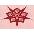 thumbnail image 1 of Ahgly Tapis Rectangulaire Rouge Lavable en Machine, 3 Pieds x 5 Pieds, 1 of 7