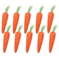 thumbnail image 1 of 10pcs Realistic Artificial Simulation Of Carrot Fake Vegetable Props Easter Artificial Carrots Artificial Vegetable Carrots Home Decor, 1 of 5