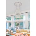thumbnail image 4 of Monroe Integrated LED chip light Chrome Chandelier Clear Royal Cut Crystal, 4 of 9