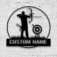 thumbnail image 4 of Craftnamesign Custom Archery Metal Wall Art LED Light, Custom Archer Name Sign, Archery Sign, 4 of 5