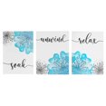 thumbnail image 1 of Signe Mural Mdf Relax Soak Unwind - Ensemble De 3, 1 of 4