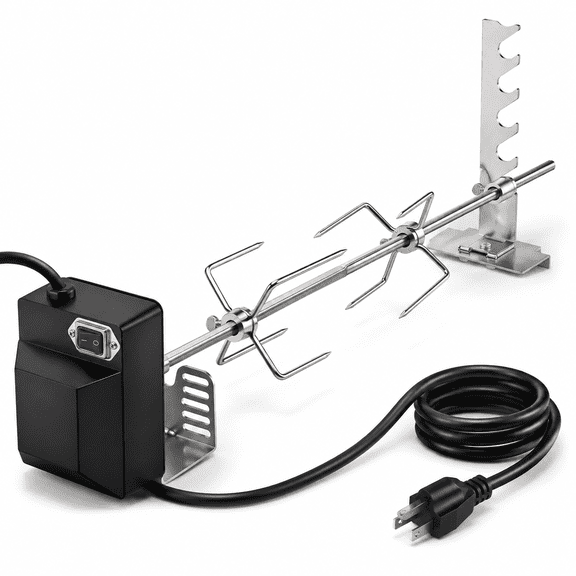Universal 360° Automatic Rotating Grill Rotisserie Kit for 2-6 Burner Grills
