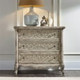 thumbnail image 2 of Beaumont Lane 3 Drawer Fretwork Nightstand in Vintage White, 2 of 4
