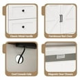 thumbnail image 5 of Juiluna 47" Farmhouse Sideboard Buffet Cabinet with Storage, Antique White Storage Cabinet with 2 Barn Doors and 3 Drawers, Coffee Bar Station Table with Built-in Power Outlet for Kitchen, Livingroom, 5 of 9