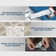 thumbnail image 3 of Cinta adhesiva de aluminio Desiderio, cinta de sellado de aluminio BR-Vie, cinta de aluminio impermeable, para cocina, baño, electricista, superficie de metal, 20 m 30 mm (2 rollos, plata), 3 of 5