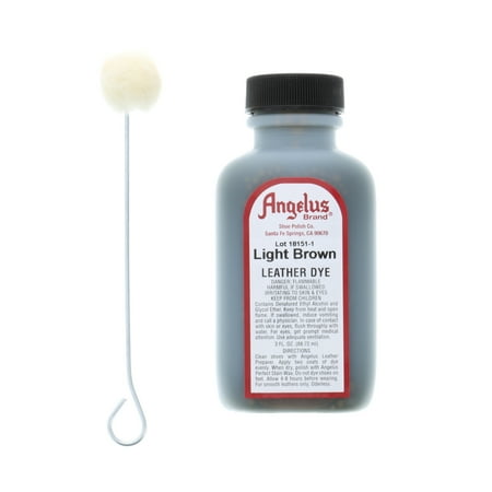UPC: 0086366500217 | Angelus® Leather Dye 3 oz. Light Brown