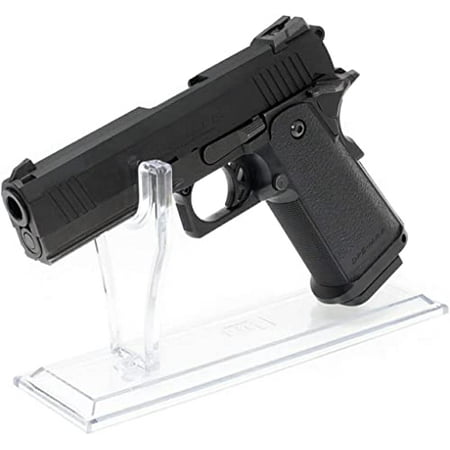 Airsoft Pistol Display Clear Stand - Clear Acrylic Handgun Holder Portable Revolver Gun Display Stand