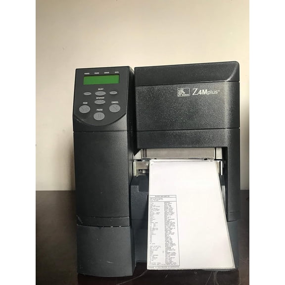 Restored Zebra Z4M Plus Industrial Barcode Label Printer  300 DPI, 4 Print Width, USB, Serial & Parallel, P/N: Z4M00-3001-1020 (Refurbished)