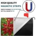 thumbnail image 4 of Merry Christmas Red and Gold Mailbox Covers Magnetic Red Poinsettia Outdoor Mailbox Cover Standard Size 25.5 x 21 Christmas Holiday Mailbox Wrap Post Letter Box Cover Decor for Home Garden Yard, 4 of 6