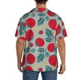 thumbnail image 7 of Goofa Tomato Printed Men's Casual Short-sleeved Shirt,Lightweight Breathable Button-down,Summer Casual men's top,Versatile Fashion shirt-Small, 7 of 7
