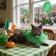 thumbnail image 6 of St. Patrick's Day Dog Headband with Lace Skirt & Bow, Adjustable Green Costume for Small Dogs, Festive Outfit for Parades & Photo Shoots, 6 of 6