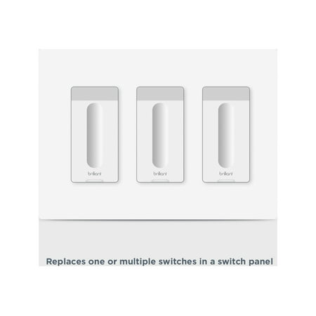 Brilliant - Smart Dimmer Switch - White