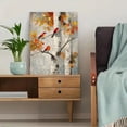 thumbnail image 5 of Qisvanset Red Birds Birch Trees Canvas Wall Art 15.75x11.81 Inches, 5 of 8