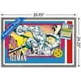 thumbnail image 3 of Marvel Trading Cards - Iceman Wall Poster, 22.375" x 34" Framed, 3 of 6