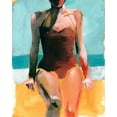 thumbnail image 2 of Parker, Jennifer Paxton 26x32 White Modern Wood Framed Museum Art Print Titled - Vintage Swim II, 2 of 4
