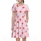 thumbnail image 1 of Disketp Strawberry Floral para Vestido de Manga Corta para Mujeres, Vestidos de Verano para Mujeres, Casual y Holgado para la Playa, 1 of 6