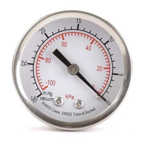 Manufacturer Varies Vacuum Gauge,Test,2 In 4FMU5