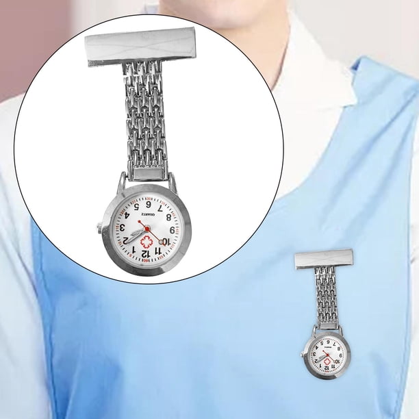 Fob Reloj Sopa en Broche Colgante Reloj para Hombres Mujeres, Diario Impermeable Enfermera Fob Reloj , Pta BLESIY Reloj de bolsillo