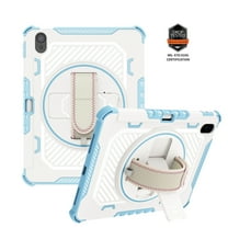 Dteck iPad 10th Generation Case, 10.9-inch iPad 2022 Case, All-Inclusive Shockproof Rugged Case with Rotating Hadn Strap Kickstand Pencil Holder for iPad 10th Gen 10.9",Blue